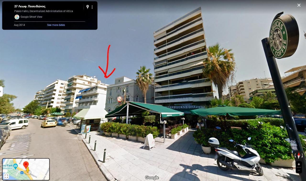 Luxury Seaside Apartment Next To Starbucks Opossite The Beach Park Of Flisvos Aten Exteriör bild